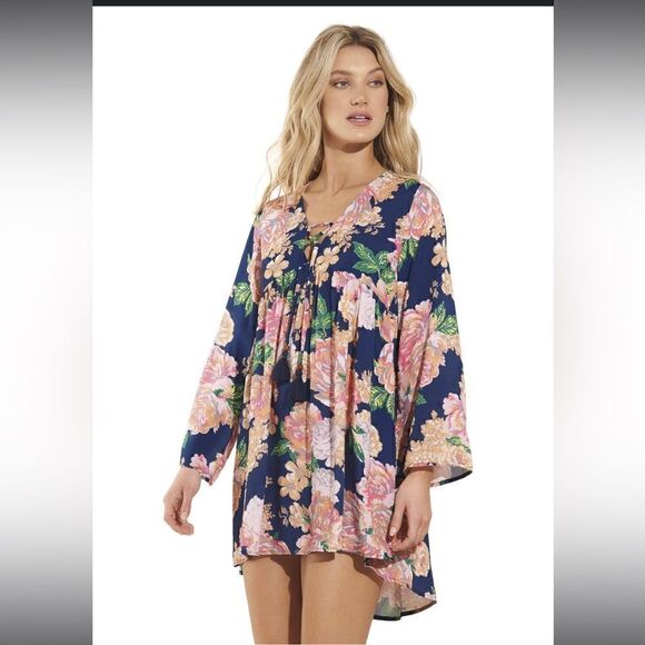 MAAJI - PEONY HELENA TUNIC Beachly Floral Size M - Picture 2 of 11